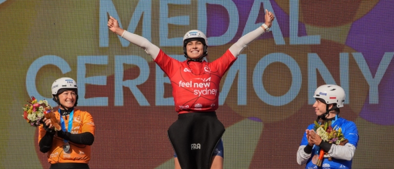 Angele Hug kayak cross Sydney 2025 France podium