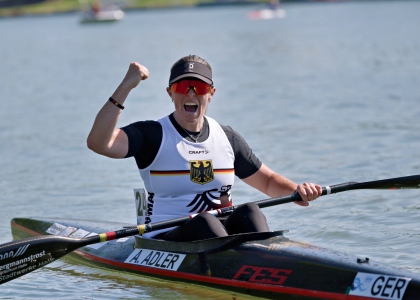 Anja Adler Germany Gyor 2025 Canoe Marathon Paracanoe