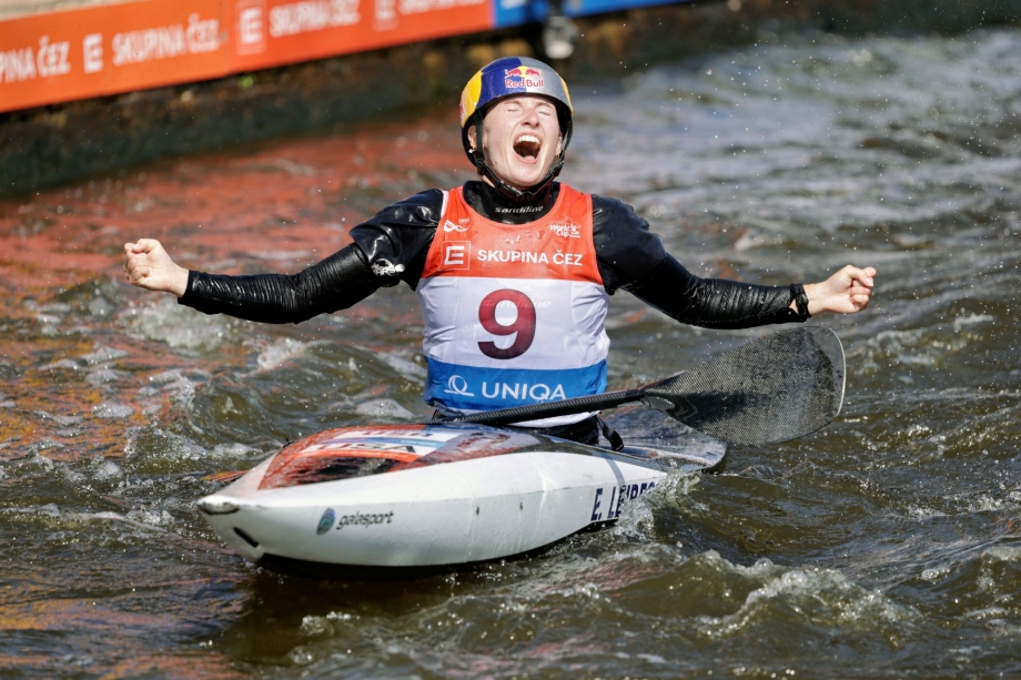 Evy Leibfarth USA kayak slalom 2025 Prague