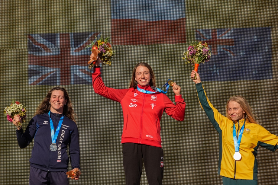 Klaudia Zwolinska Poland K1 Sydney 2025 canoe slalom podium